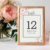 Romantic Blush Rose Wedding Kaart