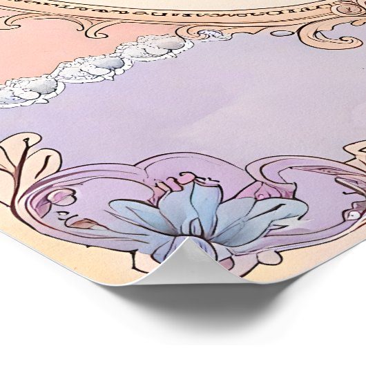 Romantic Blush Vanity Poster (Hoek)