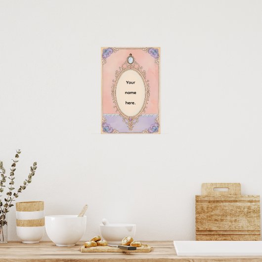 Romantic Blush Vanity Poster (Keuken)