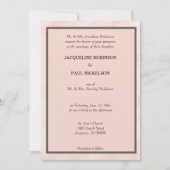 Romantic Blush Waterverf Wash Wedding Invitations Kaart (Voorkant)