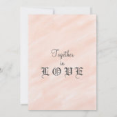 Romantic Blush Waterverf Wash Wedding Invitations Kaart (Achterkant)