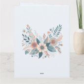 Romantic Bohemian Floral Wedding Bedankkaart (Achterkant)