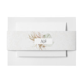 Romantic Bohemian Floral Wedding Uitnodigingen Wikkel