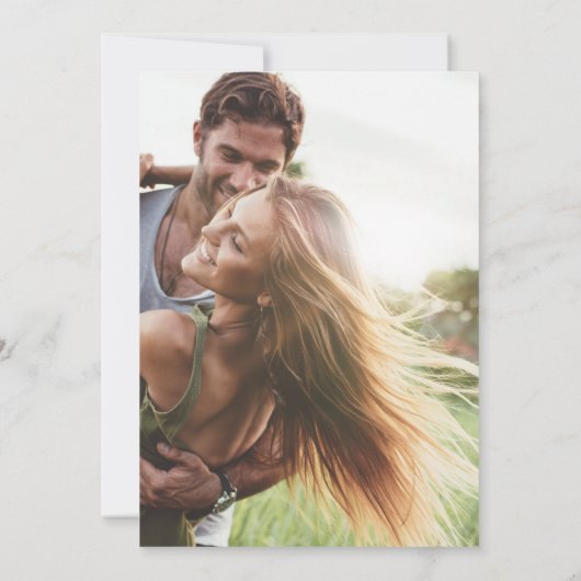 Romantic Bohemian w/Pampas Grass Foto Save The Date (Achterkant)