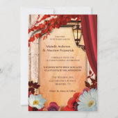 Romantic Boho Chic Autumn Wedding Uitnodiging (Voorkant)