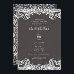 Romantic  Boho Lace Brown Vrijgezellenfeest Kaart<br><div class="desc">Aanpassen voor elke gebeurtenis</div>