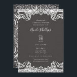 Romantic  Boho Lace Brown Vrijgezellenfeest Kaart<br><div class="desc">Aanpassen voor elke gebeurtenis</div>