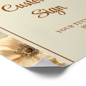 Romantic Boho Terracotta Sage Green Custom Wedding Poster (Hoek)