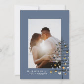 Romantic Bold kerstboom Peace Love Joy Foto Feestdagenkaart (Voorkant)