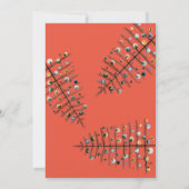 Romantic Bold kerstboom Peace Love Joy Foto Feestdagenkaart (Achterkant)