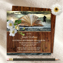 Romantic Book Lover Floral Vrijgezellenfeest Kaart