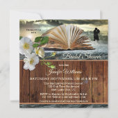 Romantic Book Lover Floral Vrijgezellenfeest Kaart (Voorkant)