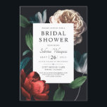 Romantic Botanic Bridal Shower Invitation V 01 Kaart<br><div class="desc">Romantic Botanic Bridal Shower Invitation V 01.   Modern  floral arrangement.</div>