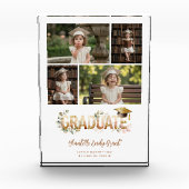 Romantic Botanical 5 Photo Graduation Keepsake Fotoblokken (Voorkant)