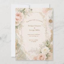 Romantic Botanical Vintage Wedding Fusion