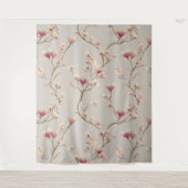 Romantic Botanical Wall Tapestry – Heart Blossom Wandkleed (Voorkant)