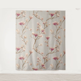 Romantic Botanical Wall Tapestry – Heart Blossom Wandkleed