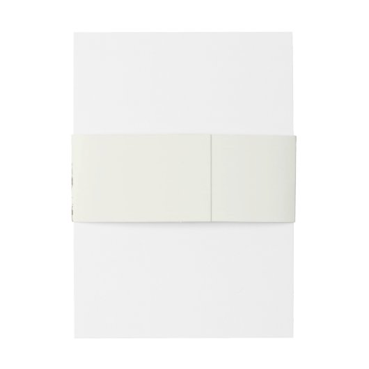 Romantic Botanical Wedding Uitnodigingen Wikkel (Achterkant Voorbeeld)