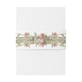 Romantic Botanical Wedding Uitnodigingen Wikkel (Achterkant Voorbeeld)