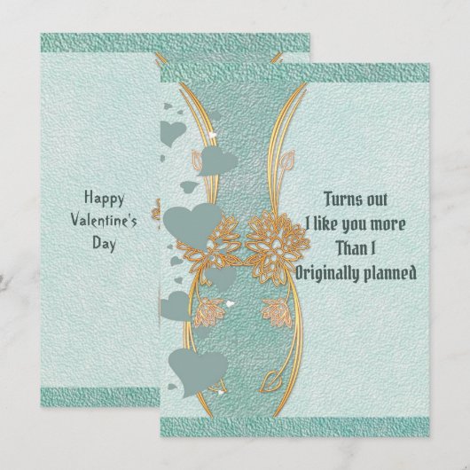 Romantic Boyvriend Blauwgroen Blue Floral Vase Val (Voorkant / Achterkant)