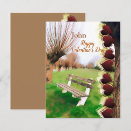 Romantic Boyvriend Valentijnse Heart Garden Bench