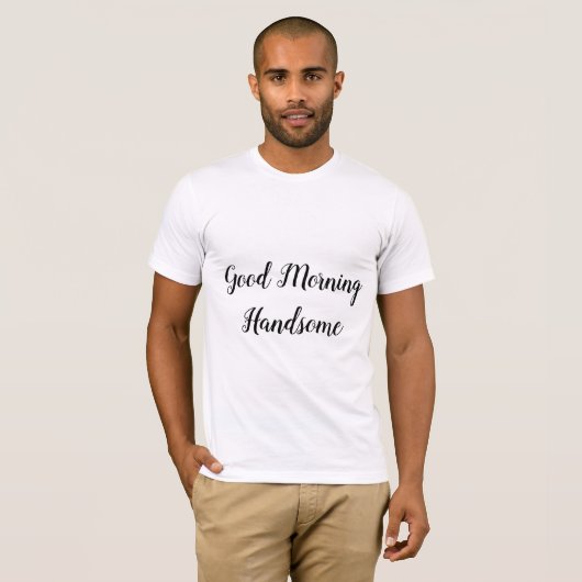 Romantic Breakfast Love Quote Typography T-shirt (Voorkant volledig)