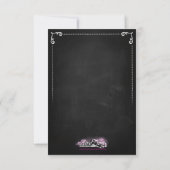Romantic Bridal shower modern invitation Kaart (Achterkant)