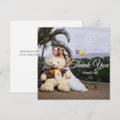 Romantic Bride & Groom Bedankt voor je huwelijk (Voorkant / Achterkant)