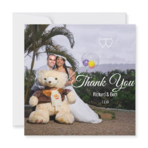 Romantic Bride & Groom Bedankt voor je huwelijk