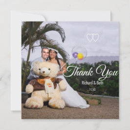 Romantic Bride & Groom Bedankt voor je huwelijk