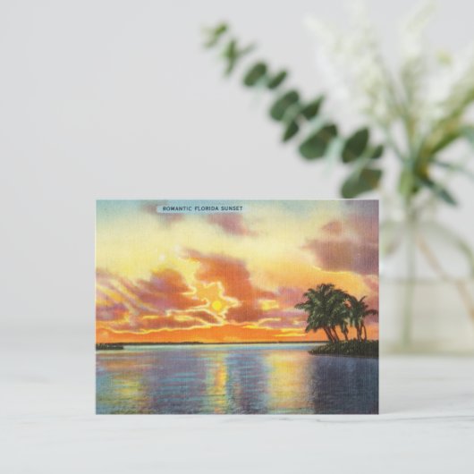 Romantic Briefkaart voor zonnereizen (Staand voorkant)