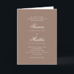 Romantic Brown Elegant Wedding<br><div class="desc">This design is part of a romantic and elegant wedding invitation suite.</div>