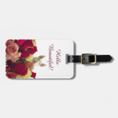 Romantic Bull Terrier Bagagelabel (Voorkant horizontaal)