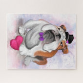 Romantic Bulldog Jigzaag Puzzle - Funny Legpuzzel (Horizontaal)