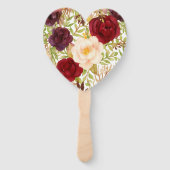 Romantic Burgundy Handwaaier (Achterkant)