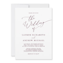 Romantic Burgundy minimalist Weddenschap