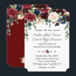 Romantic Burgundy Navy Blue Floral Wedding Kaart<br><div class="desc">Het elegante kaartontwerp met prachtige waterverf-merlot en blauw-blauw-bloemen bouquets, florale verdeler, prachtig handschrift en speciale lettertypen. Het kan een geweldige keuze zijn voor elke seizoensbruiloft, vooral voor valbruiloften en winter. Het gebruik personaliseert hulpmiddel om uw info toe te voegen, veranderingen aan te brengen. Ga voor overeenkomende objecten naar mijn Merlot...</div>
