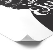 Romantic Burgundy Navy Rozen Love Quotes Weddensch Poster (Hoek)