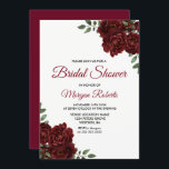 Romantic Burgundy Red Rose Vrijgezellenfeest Invit Kaart<br><div class="desc">Romantic Burgundy Red Rose Vrijgezellenfeest Invite Zie bijbehorend collectie in voorraad</div>