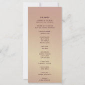 Romantic Burgundy Wedding Programme (Achterkant)