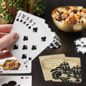 Romantic Burlap  Gold Black Damask Speelkaarten (Insitu)