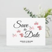 Romantic Butterflies Roze sparen de Data (Staand voorkant)