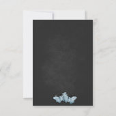 Romantic Butterflies wedding invitation Kaart (Achterkant)