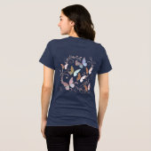 Romantic Butterfly Tri-Blend Shirt (Achterkant volledig)