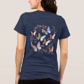 Romantic Butterfly Tri-Blend Shirt (Achterkant)