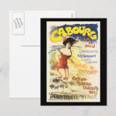 Romantic  Cabourg Travel Holiday Poster Feestdagenkaart (Voorkant / Achterkant)