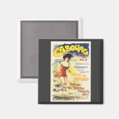 Romantic  Cabourg Travel Holiday Poster Magneet (Voorkant / Achterkant)