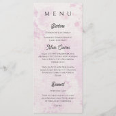 Romantic Café Illustration Wedding Dinner  Menu (Voorkant)