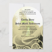 Romantic Calla Lily Wedding Invitation Kaart (Voorkant)