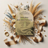 Romantic Calla Lily Wedding Invitation Kaart